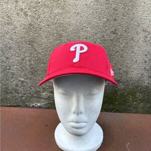 Philadelphia Phillies Hat (VTG) New Era Adult Snapback Red
